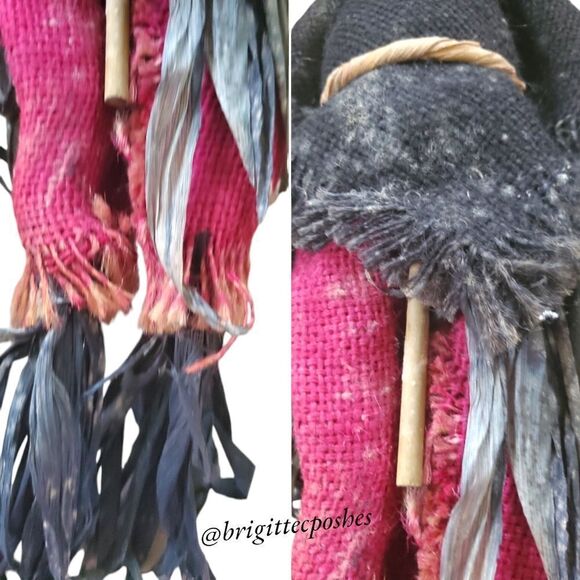 FALL THANKSGIVING HALLOWEEN 14" in. if Sitting, Scarecrow Straw Doll - Picture 6 of 11